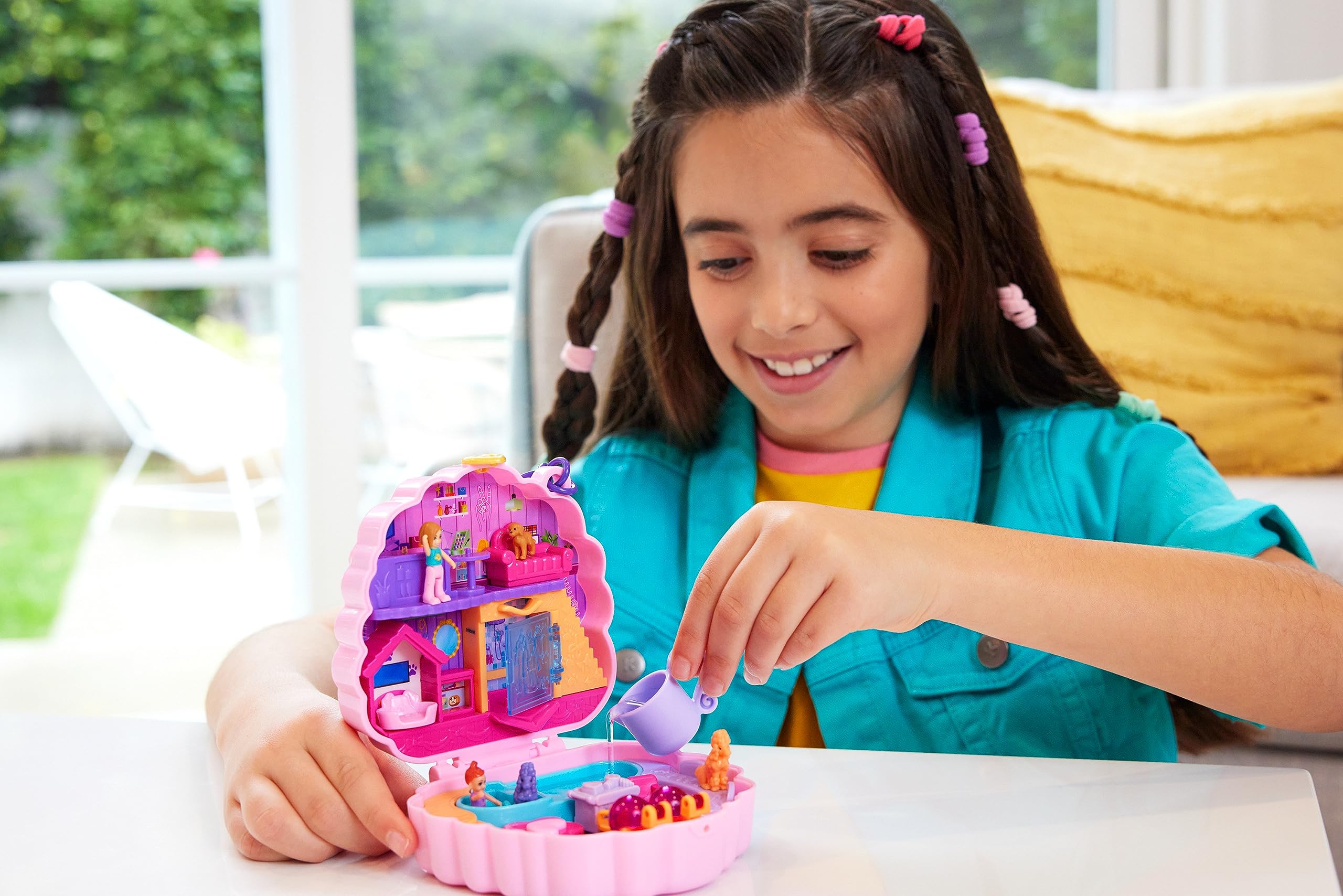 Foto 3 pulgar | Set De Juego Compacto Polly Pocket Groom & Glam Poodle Con Muñecas - Venta Internacional.