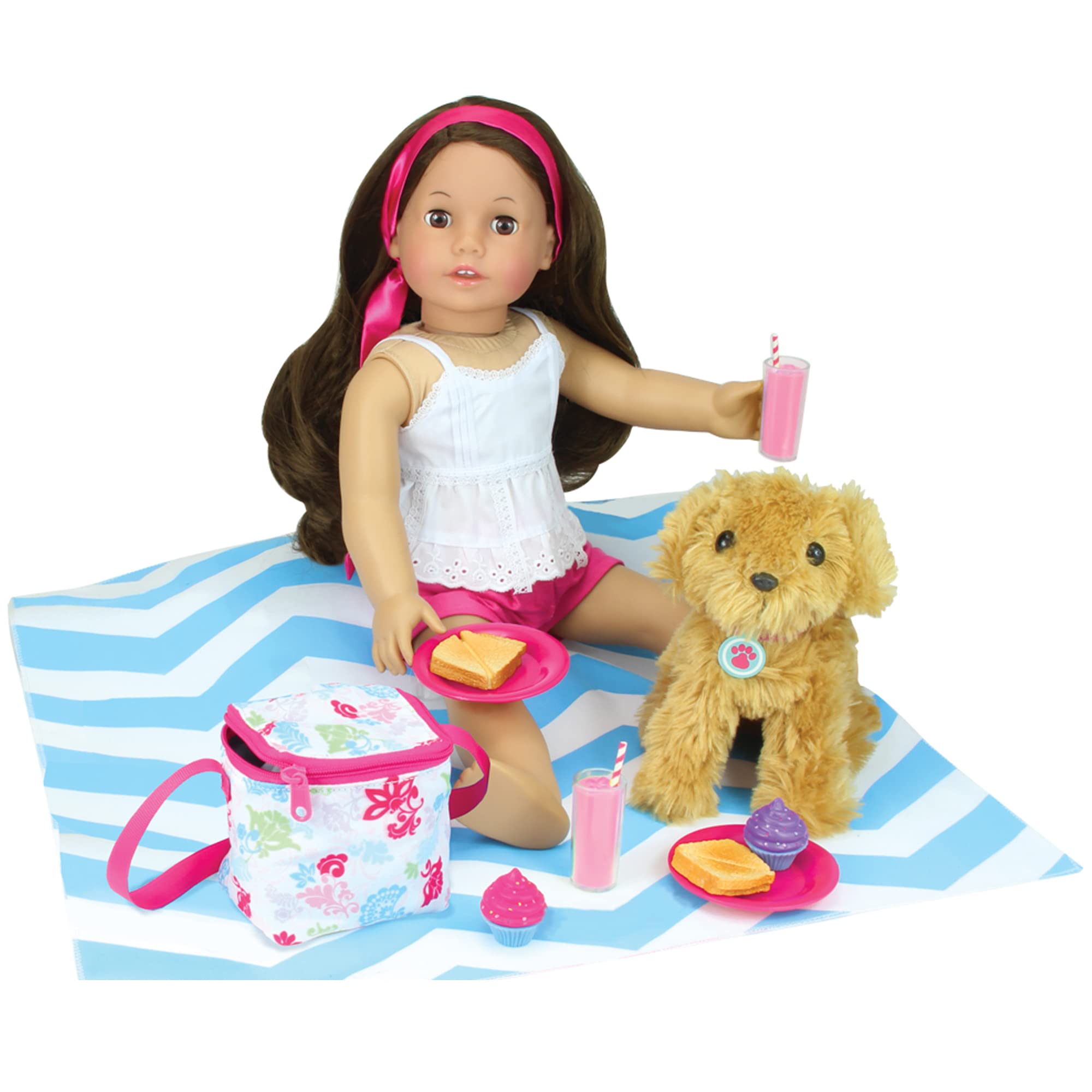 Foto 2 | Set De Accesorios Para Almuerzos Y Pícnic Sophia's Para 18 Muñecas - Venta Internacional.