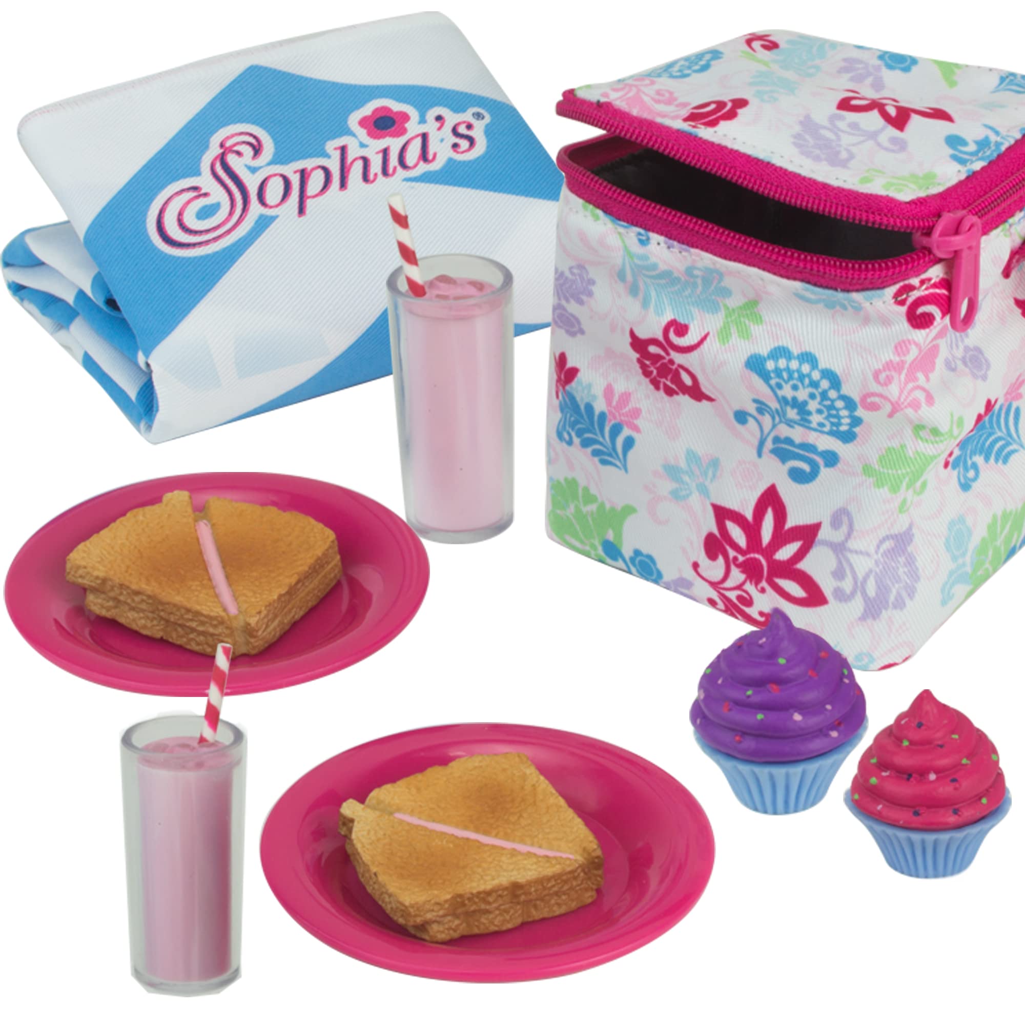 Foto 3 | Set De Accesorios Para Almuerzos Y Pícnic Sophia's Para 18 Muñecas - Venta Internacional.