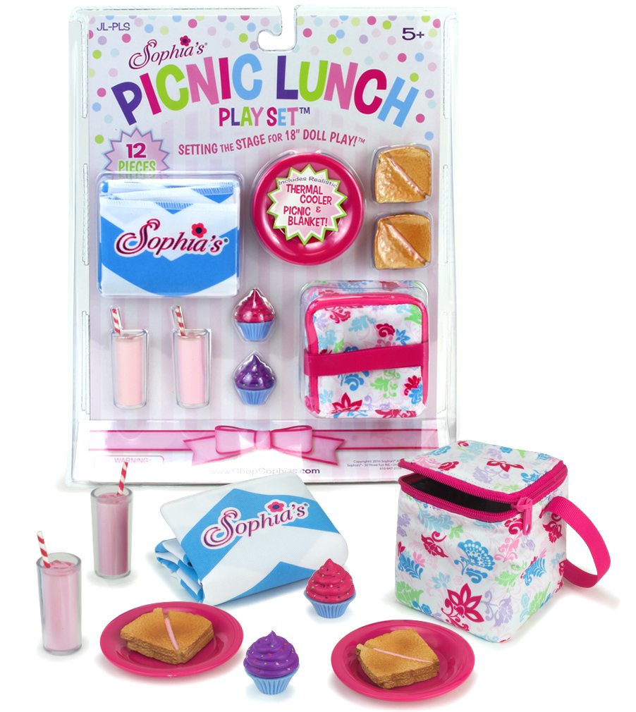 Foto 6 | Set De Accesorios Para Almuerzos Y Pícnic Sophia's Para 18 Muñecas - Venta Internacional.