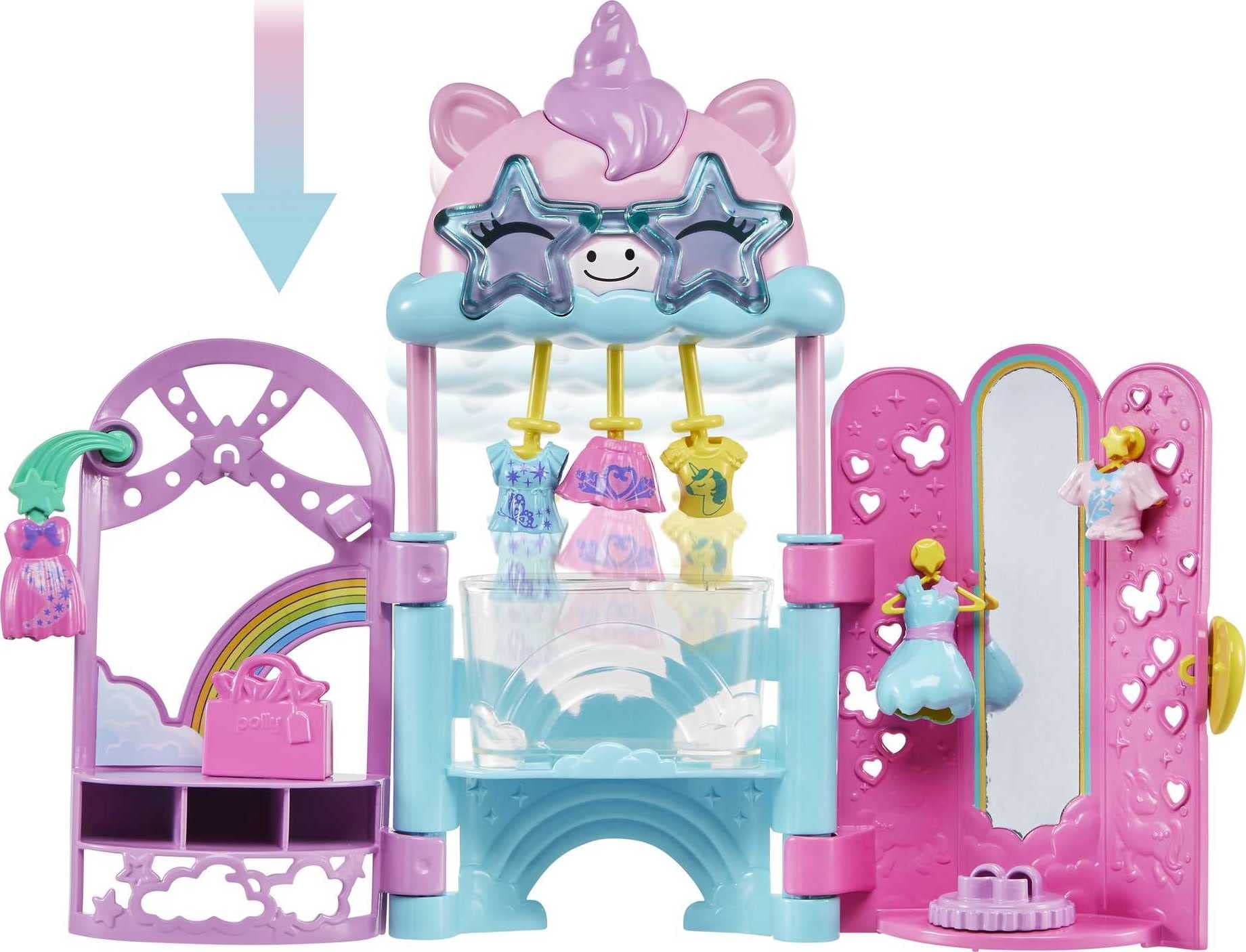 Foto 3 pulgar | Playset Polly Pocket Glam It Up Style Studio Con 2 Muñecas - Venta Internacional.