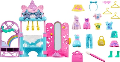 Foto 3 | Playset Polly Pocket Glam It Up Style Studio Con 2 Muñecas - Venta Internacional.