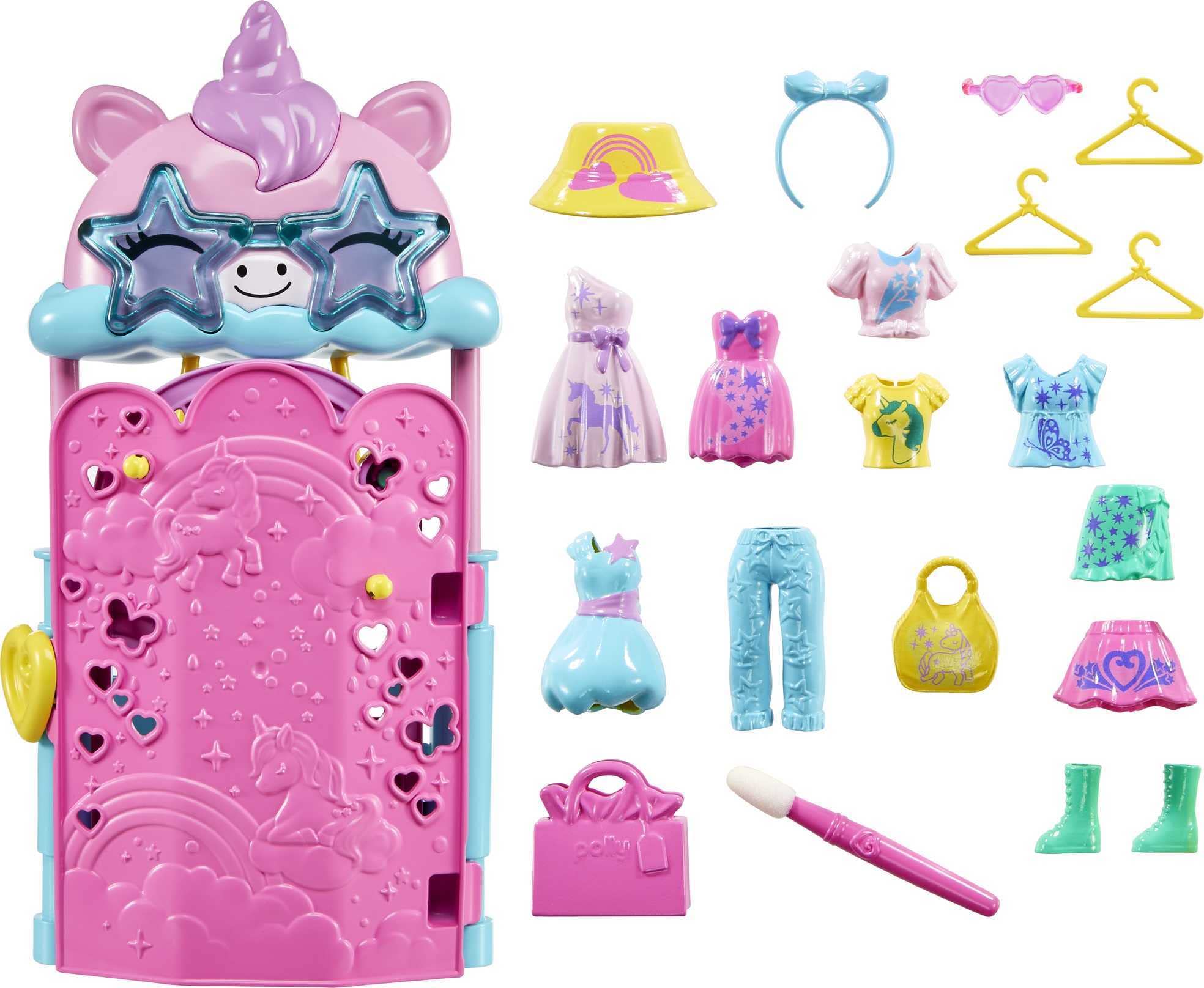 Foto 5 pulgar | Playset Polly Pocket Glam It Up Style Studio Con 2 Muñecas - Venta Internacional.