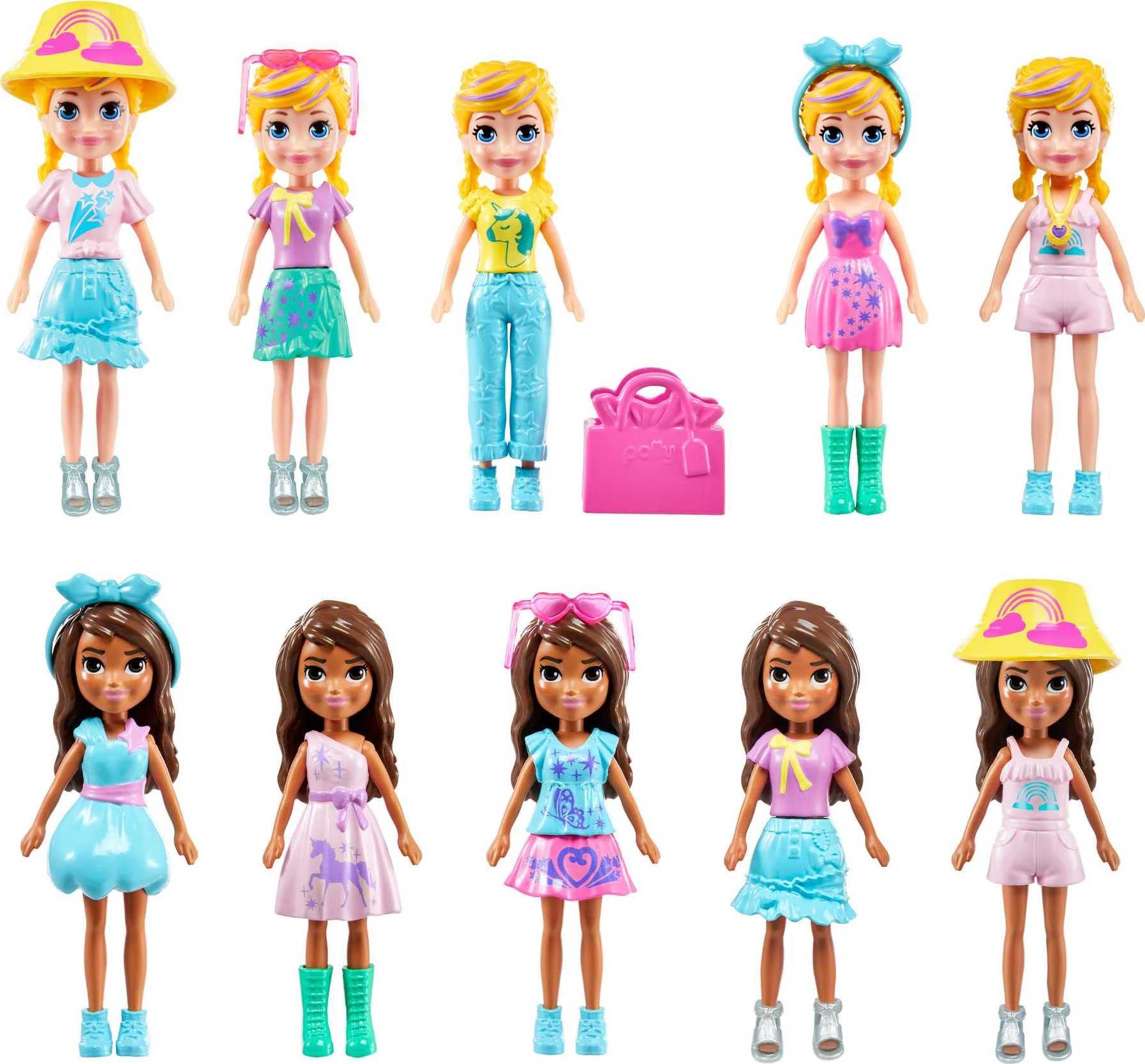 Foto 6 pulgar | Playset Polly Pocket Glam It Up Style Studio Con 2 Muñecas - Venta Internacional.