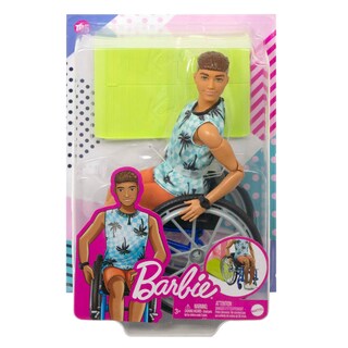 Foto 6 | Muñeca De Moda Barbie Ken Fashionistas #195 Con Silla De Ruedas Y Rampa - Venta Internacional.