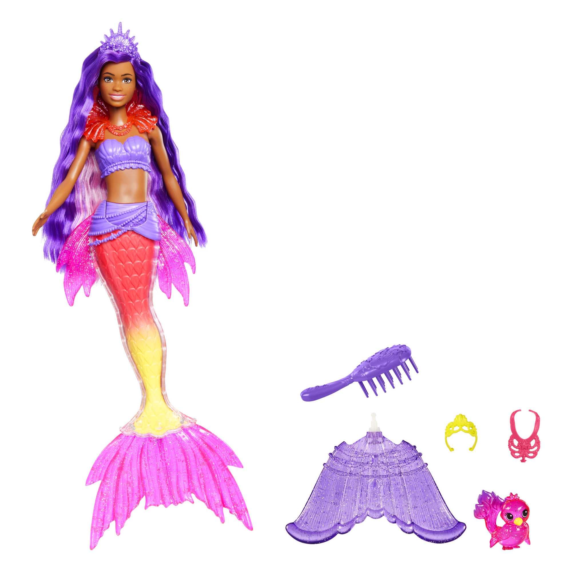 Foto 4 pulgar | Set De Muñecas Barbie Mermaid Power Con Barbie Brooklyn Y Phoenix Pet - Venta Internacional.
