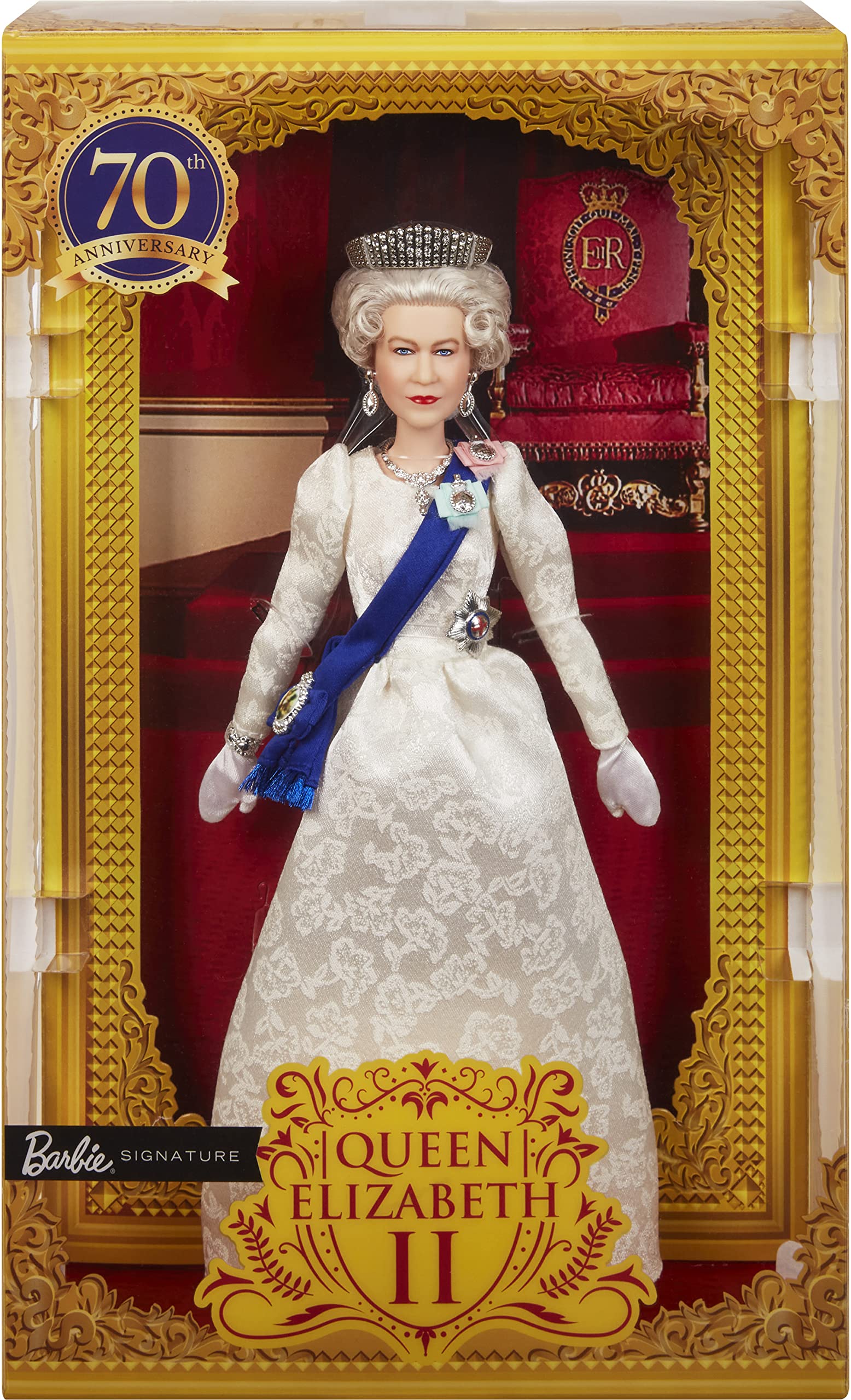 Foto 6 | Muñeca Barbie Signature De La Reina Isabel Ii Platinum Jubilee - Venta Internacional.