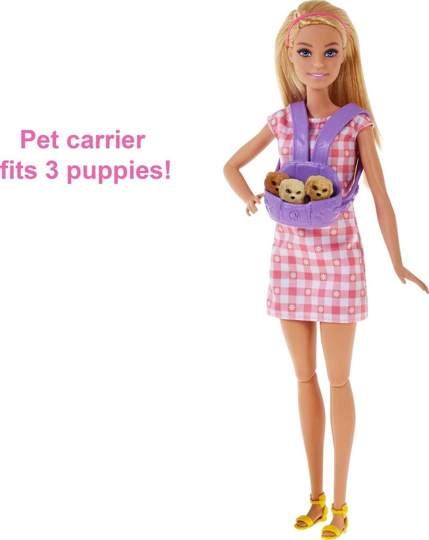 Foto 6 pulgar | Cachorros Recién Nacidos De Barbie Doll & Pets Con Muñeca Rubia Y Accesorios - Venta Internacional.