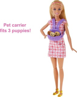 Foto 5 | Cachorros Recién Nacidos De Barbie Doll & Pets Con Muñeca Rubia Y Accesorios - Venta Internacional.