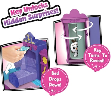 Foto 5 | Playset Disney Doorables Más Allá De La Puerta La Habitación De Elsa - Venta Internacional.