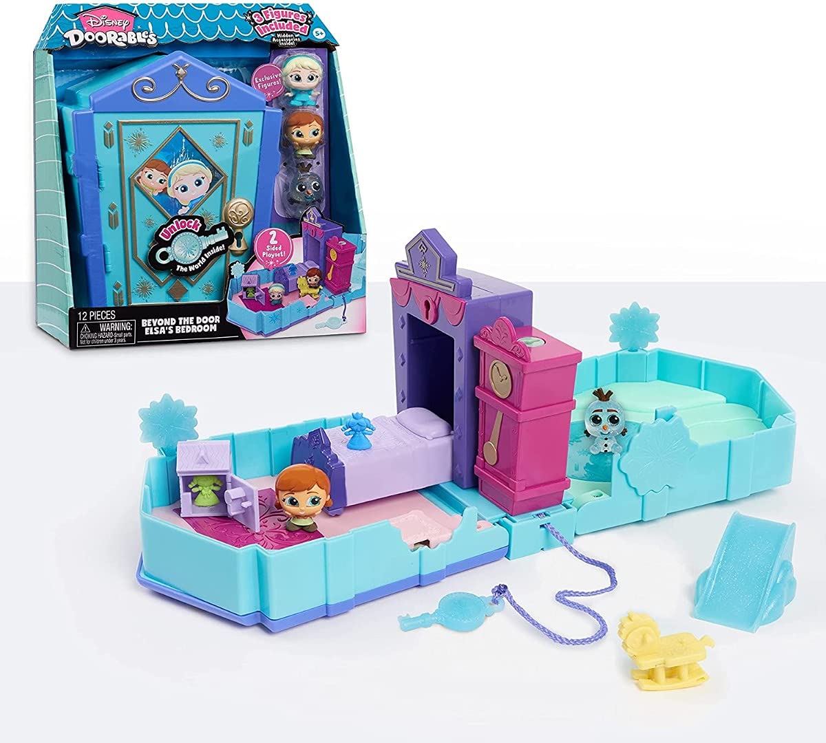 Foto 7 pulgar | Playset Disney Doorables Más Allá De La Puerta La Habitación De Elsa - Venta Internacional.