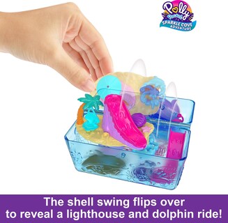 Foto 5 | Set De Juego Polly Pocket Sparkle Cove Adventure Con 2 Muñecas - Venta Internacional.