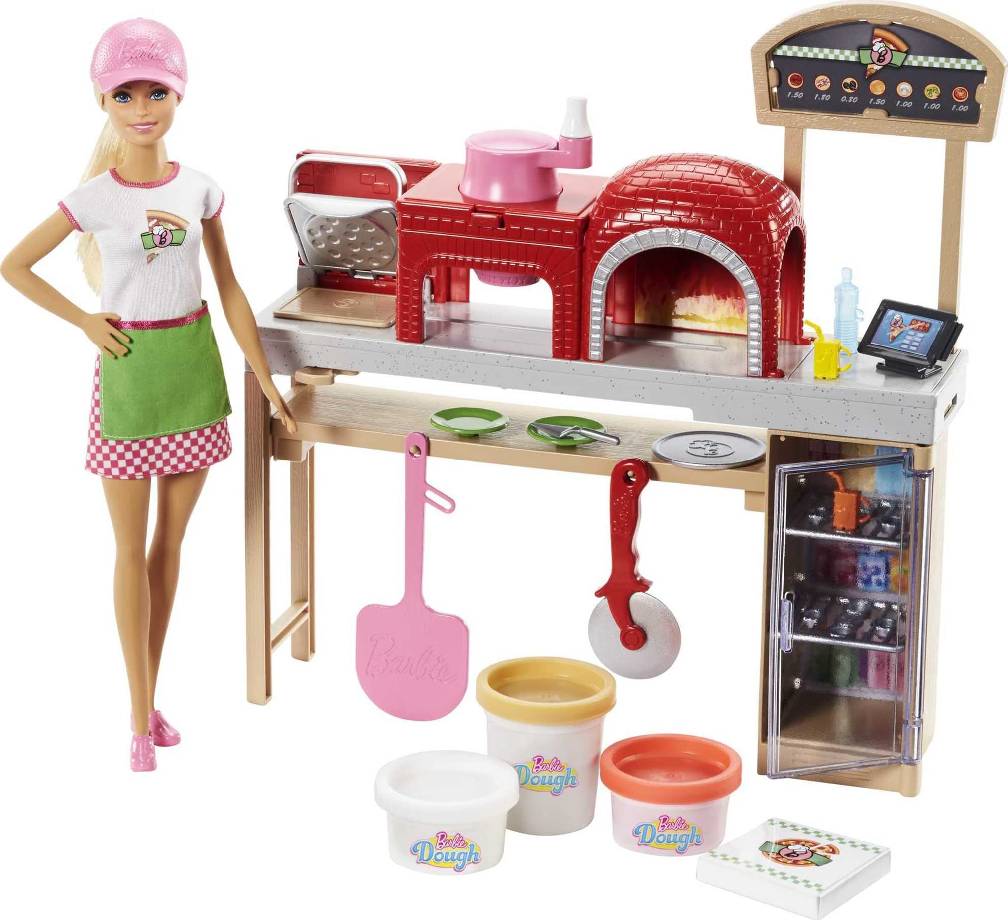 Foto 2 pulgar | Horno Playset Barbie Pizza Chef Para Muñecas Y Juguetes Con Accesorios - Venta Internacional.
