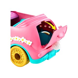 Foto 4 | Juego De 10 Unidades De Toy Car Enchantimals Bunnymobile Con Muñeca Y Conejito - Venta Internacional.
