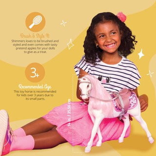 Foto 4 | Toy Horse Glitter Girls Shimmers Norwegian De 35 Cm Con Accesorio - Venta Internacional.