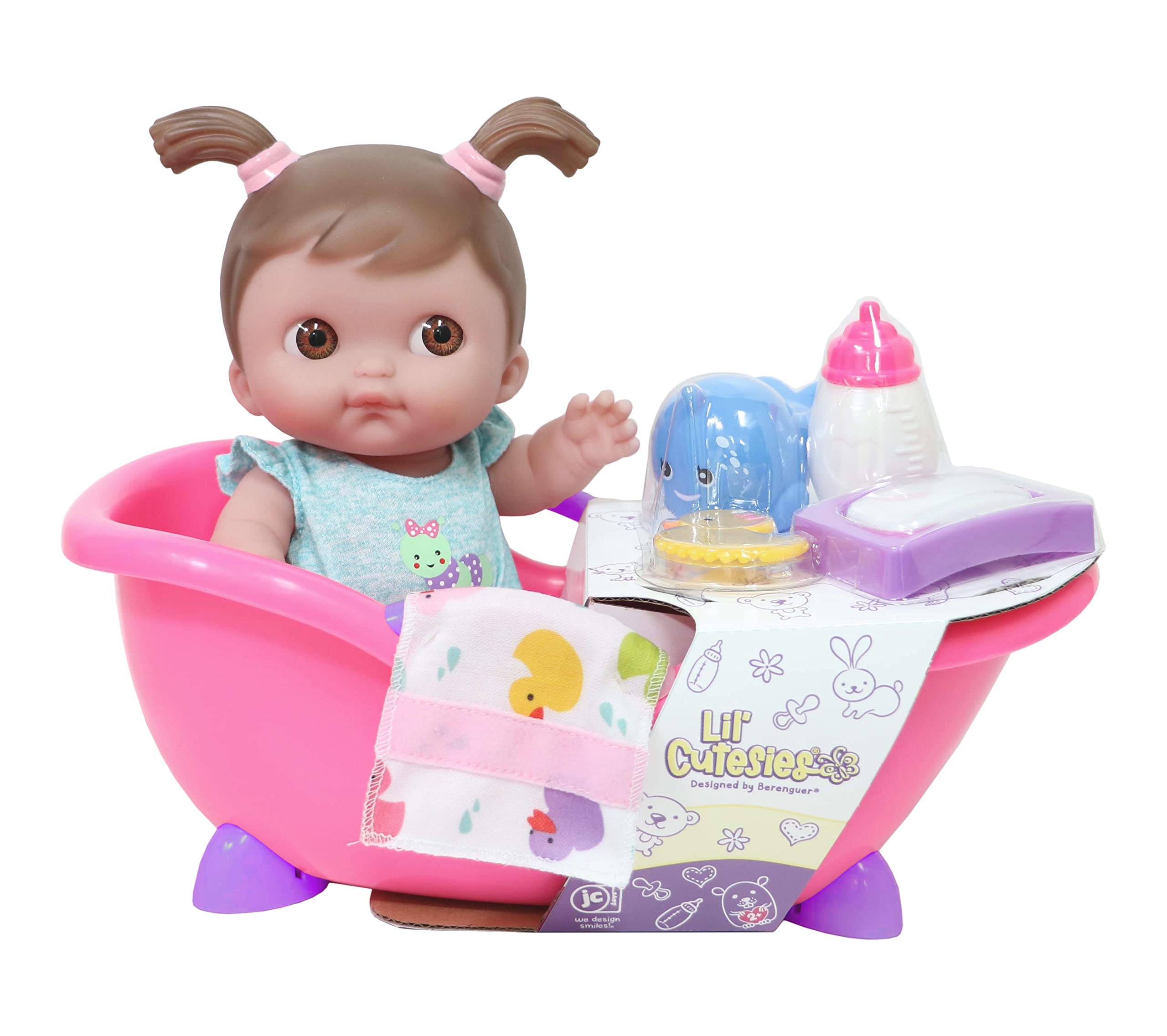 Foto 7 pulgar | Set De Regalo Baby Doll Jc Toys Lil Cutesies 9 Bath Time Para 2 Años - Venta Internacional.
