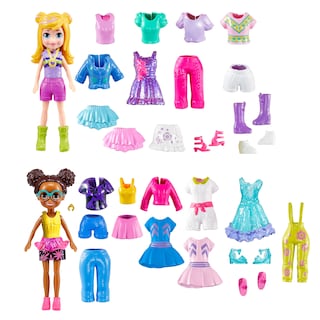 Foto 1 | Set De Moda Polly Pocket Sparkle Cove Adventure Con 4 Muñecas - Venta Internacional.