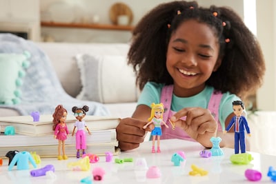 Foto 2 | Set De Moda Polly Pocket Sparkle Cove Adventure Con 4 Muñecas - Venta Internacional.