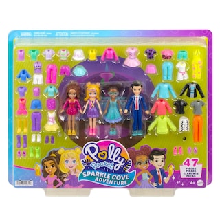 Foto 6 | Set De Moda Polly Pocket Sparkle Cove Adventure Con 4 Muñecas - Venta Internacional.