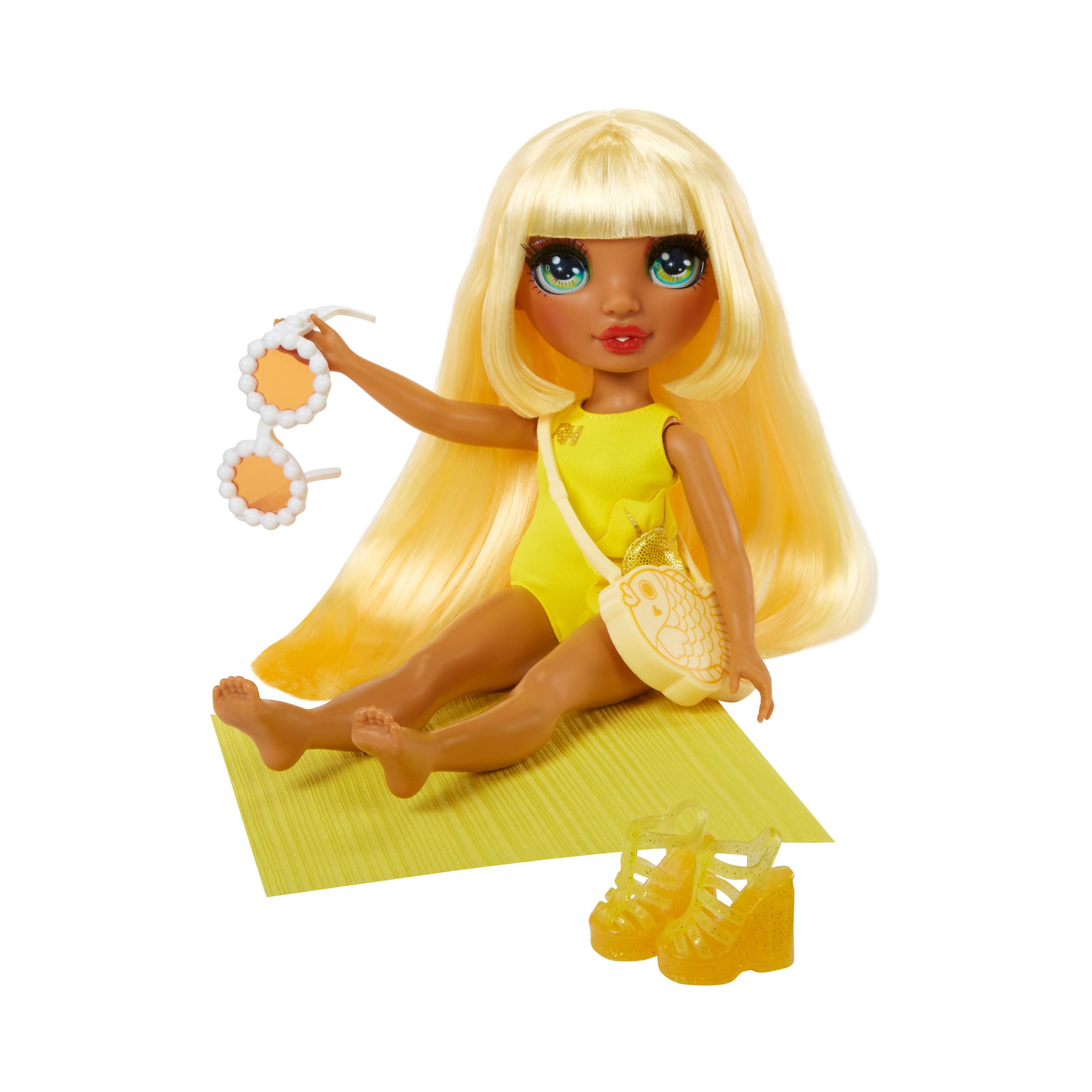 Foto 6 pulgar | Muñeca Moderna Rainbow High Swim & Style Sunny Yellow De 11 Pulgadas - Venta Internacional.