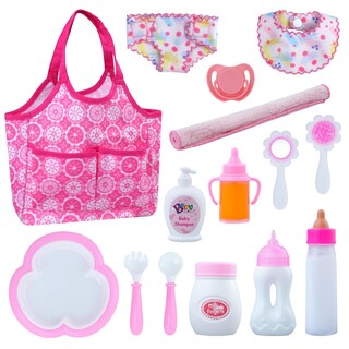 Foto 1 | Set De Alimentación Para Muñecas Babeside Con Bolsa De Pañales, Biberones, 15 Unidades - Venta Internacional.