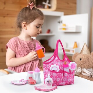 Foto 5 | Set De Alimentación Para Muñecas Babeside Con Bolsa De Pañales, Biberones, 15 Unidades - Venta Internacional.
