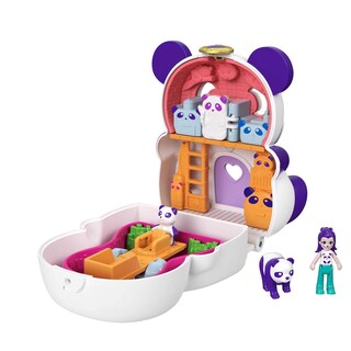 Foto 1 | Set Polly Pocket Gtm58 Flip & Find Panda Compact - Venta Internacional.