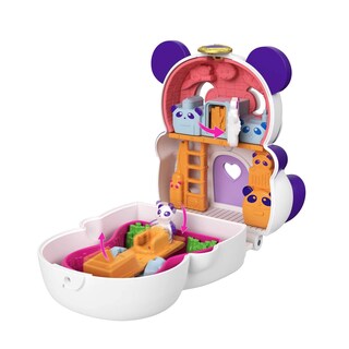 Foto 3 | Set Polly Pocket Gtm58 Flip & Find Panda Compact - Venta Internacional.