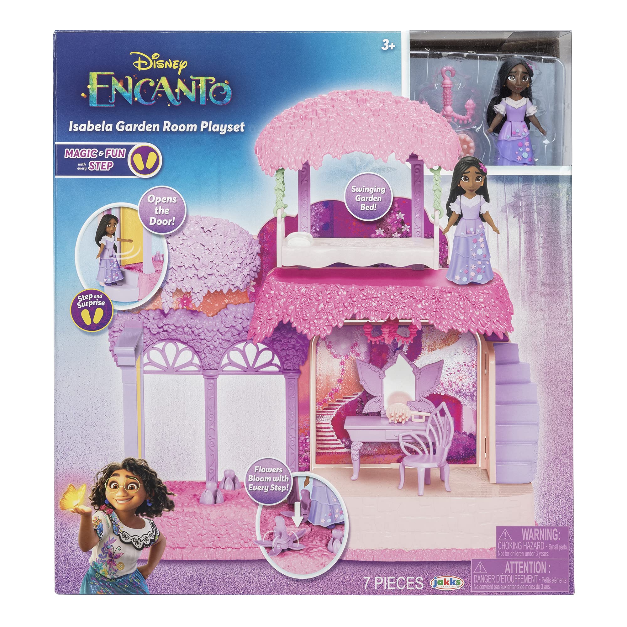Foto 7 pulgar | Playset Disney Encanto Isabela's Garden Room Con Muñeca Isabela - Venta Internacional.