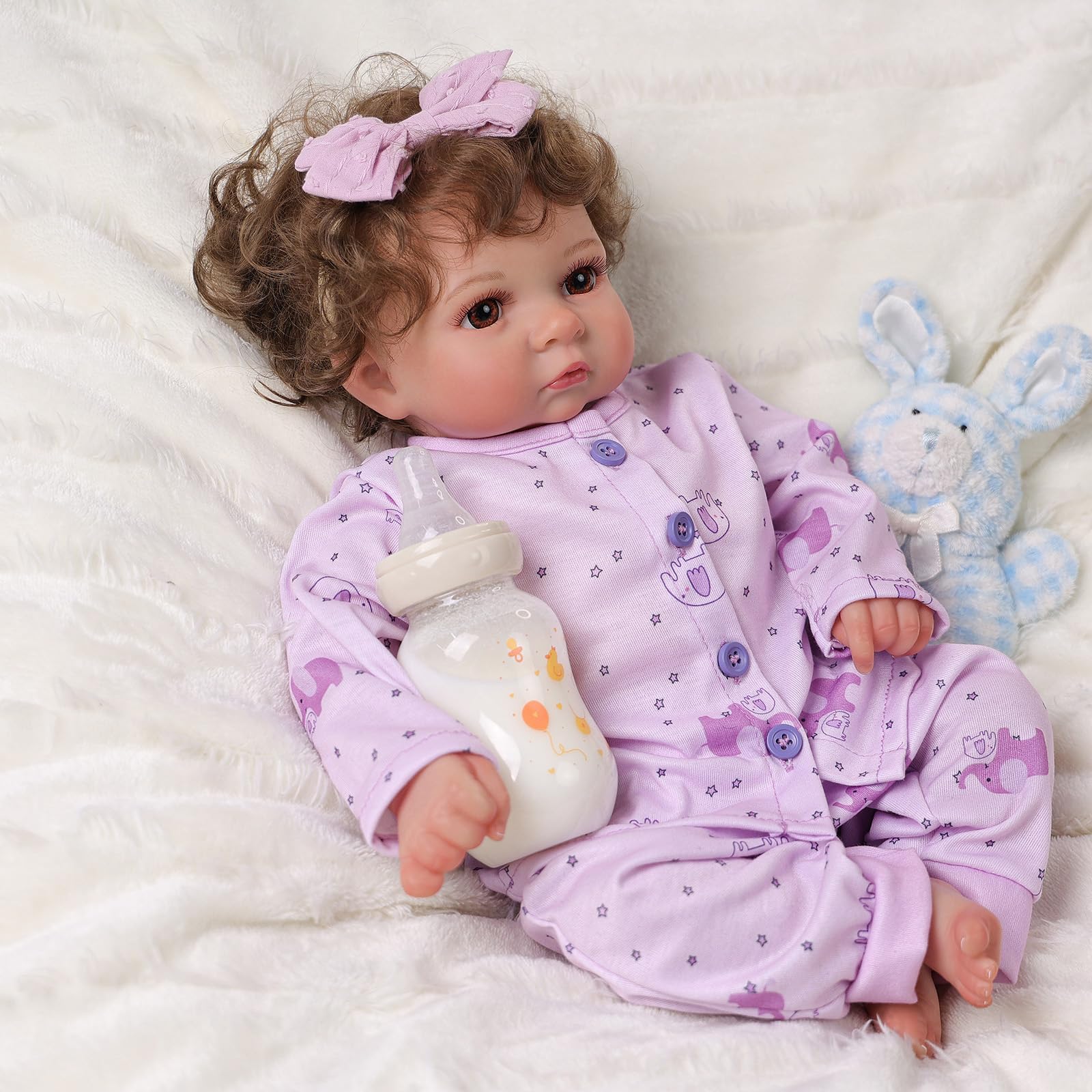 Foto 5 pulgar | Muñeca Reborn Babeside Relike Girl De 43 Cm Con Accesorio - Venta Internacional.
