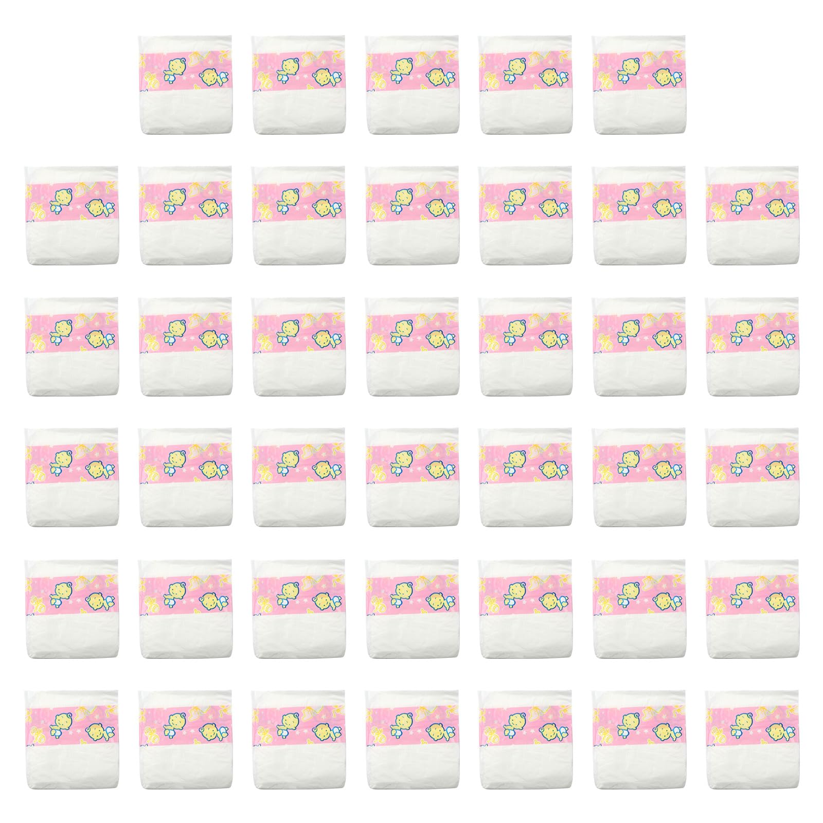 Pañales Para Muñecas Charex Para Bebés Recién Nacidos, Paquete De 40 Piezas Para 45-60 Cm - Venta Internacional.