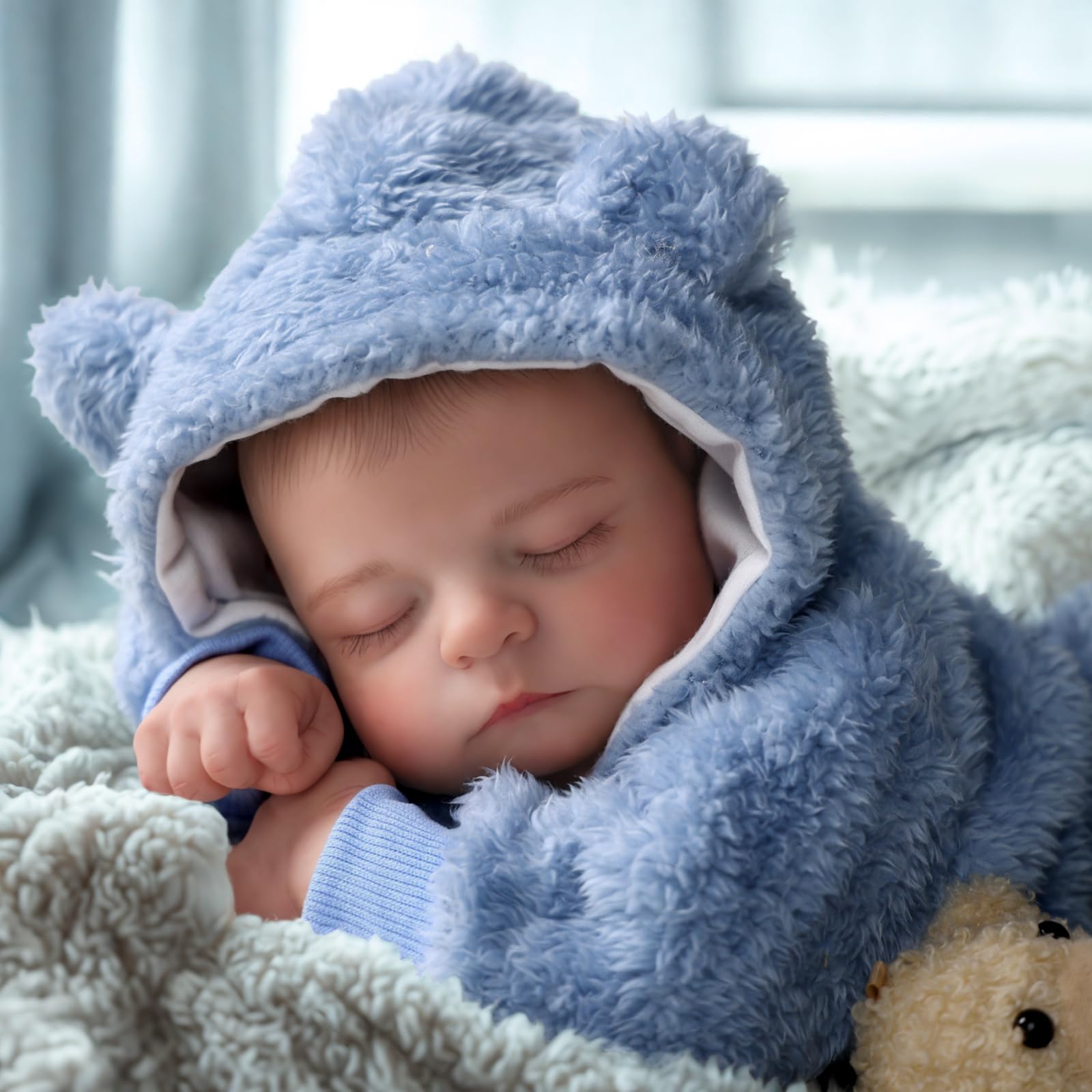 Foto 4 | Muñeca Reborn Babeside Noah De 50 Cm Con Kit De Alimentación, Caja De Regalo Para Mayores De 3 - Venta Internacional.