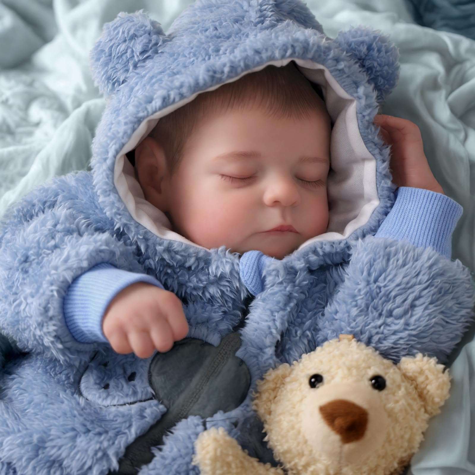 Foto 5 | Muñeca Reborn Babeside Noah De 50 Cm Con Kit De Alimentación, Caja De Regalo Para Mayores De 3 - Venta Internacional.