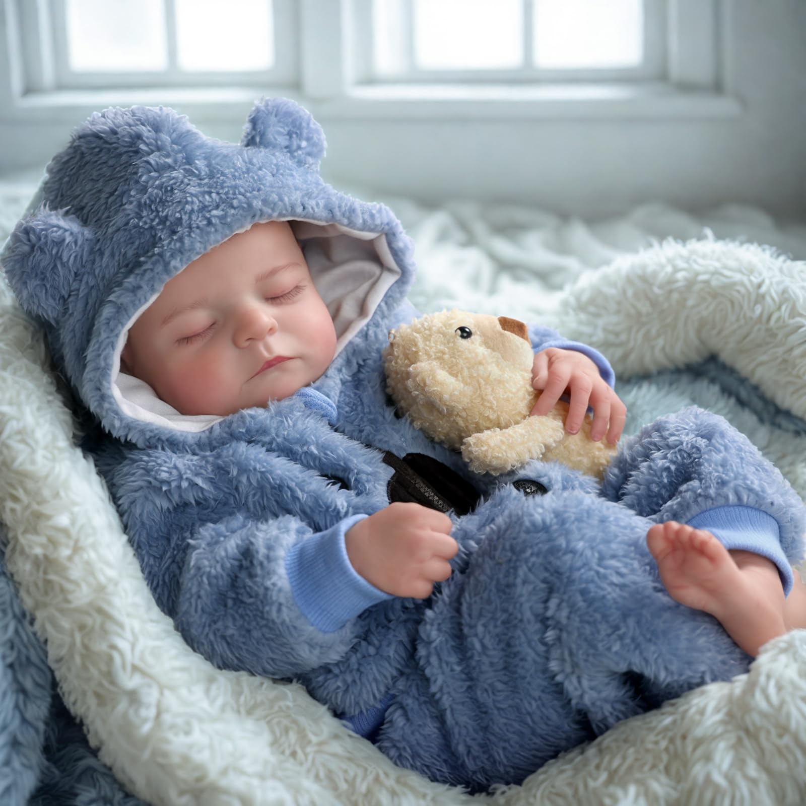 Foto 6 | Muñeca Reborn Babeside Noah De 50 Cm Con Kit De Alimentación, Caja De Regalo Para Mayores De 3 - Venta Internacional.