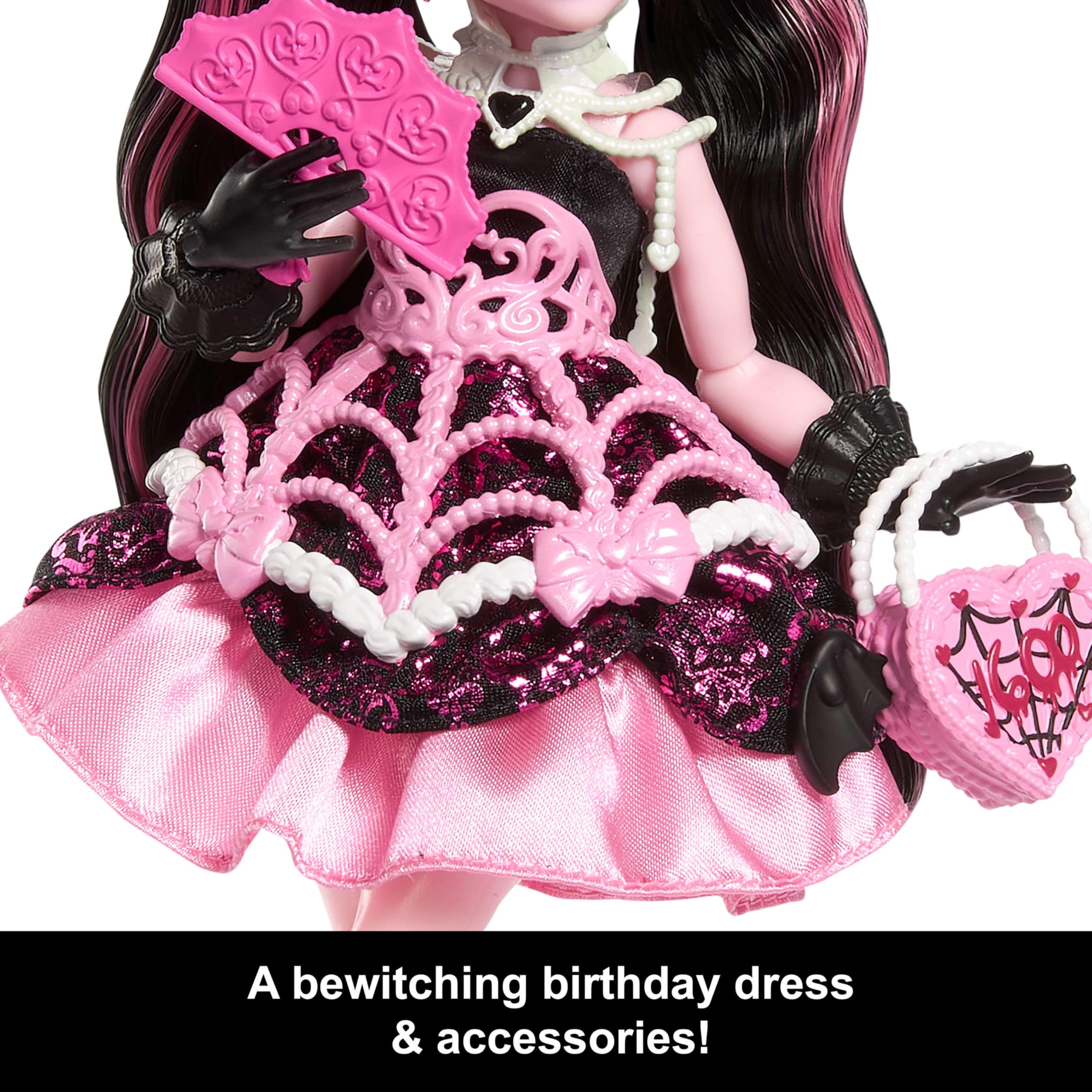 Foto 5 pulgar | Doll Monster High Scary Sweet Birthday Draculaura Con Acceso. - Venta Internacional.