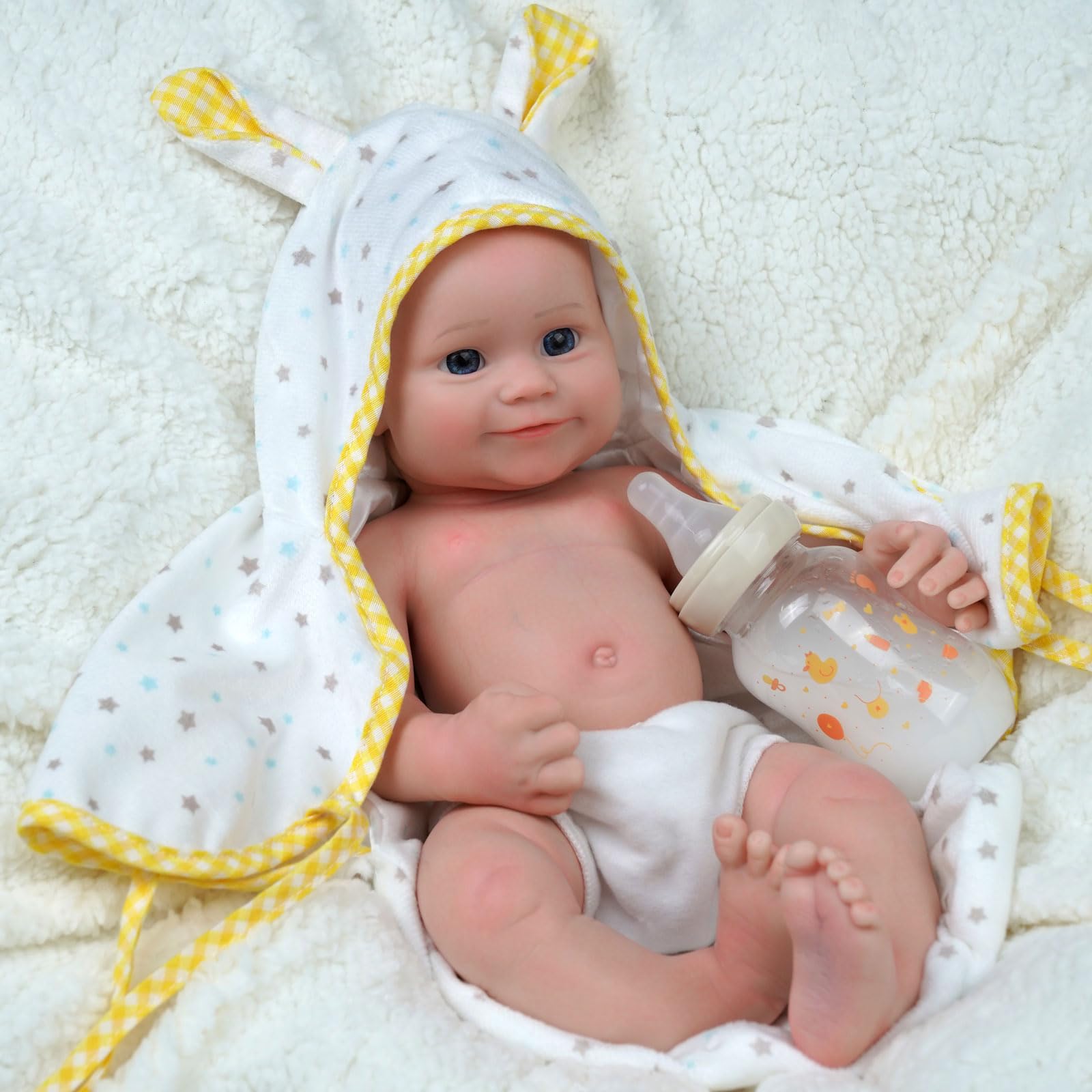 Foto 4 pulgar | Muñeca Reborn Jizhi De Cuerpo Completo De Silicona, 40 Cm, 2,6 Kg, Con Acc - Venta Internacional.