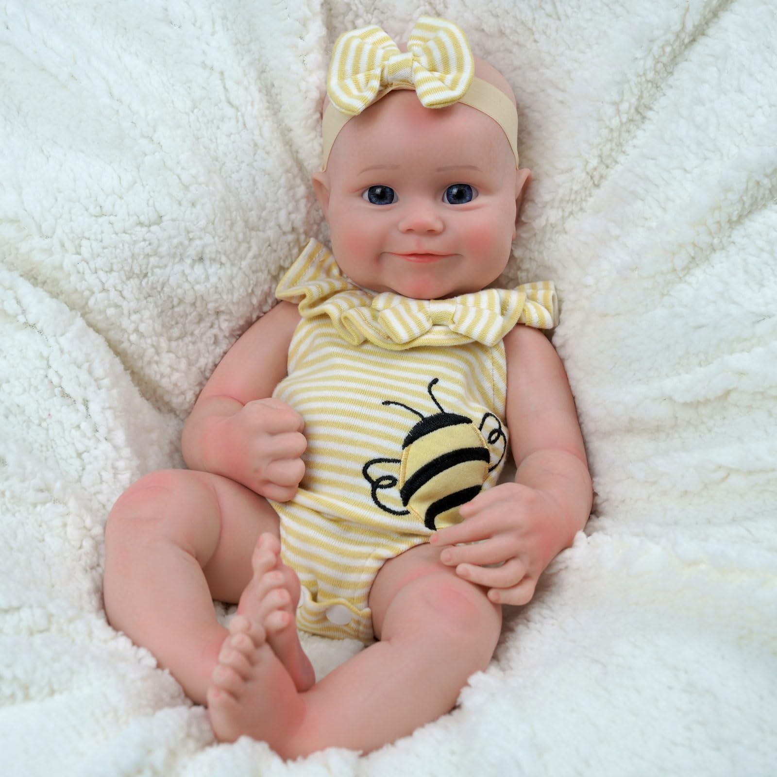 Foto 5 | Muñeca Reborn Jizhi De Cuerpo Completo De Silicona, 40 Cm, 2,6 Kg, Con Acc - Venta Internacional.
