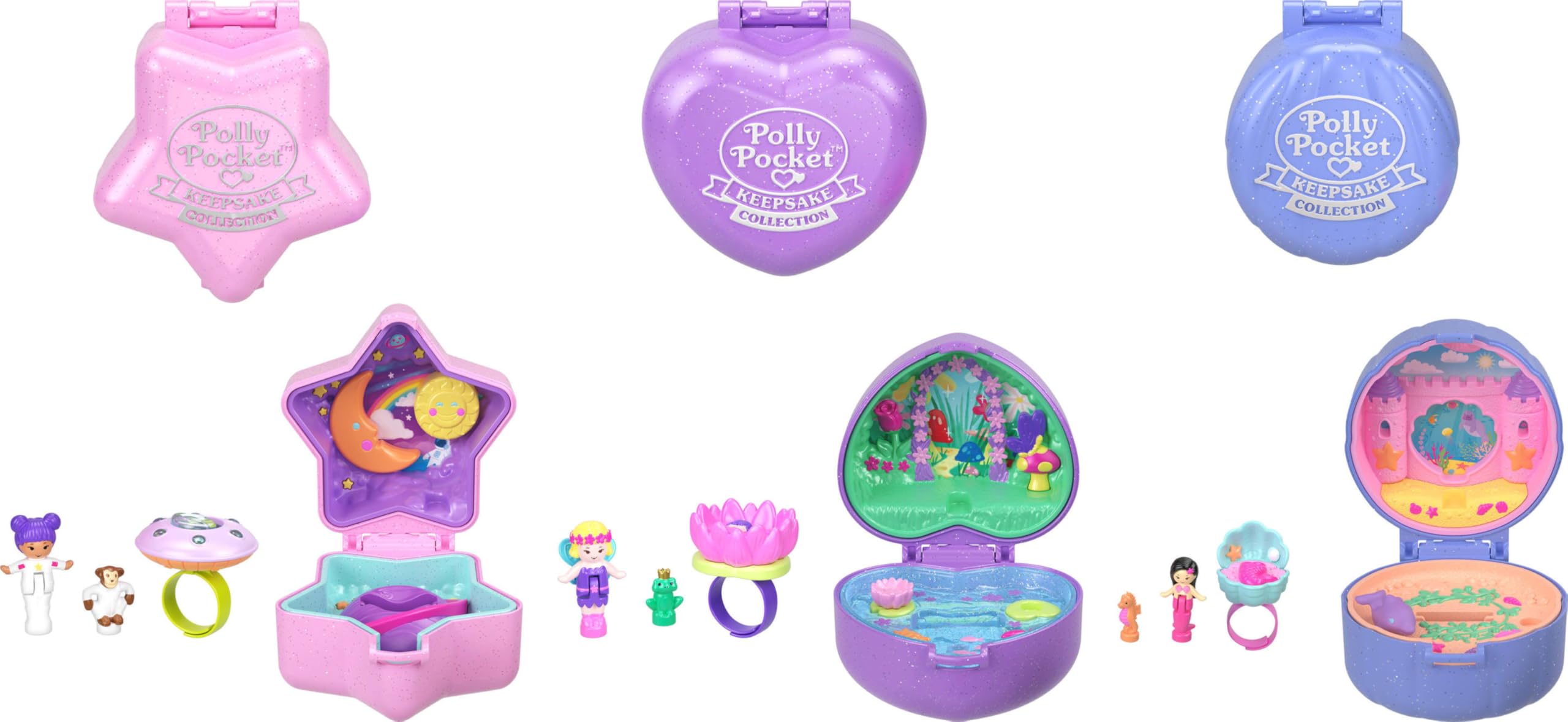 Foto 3 pulgar | Muñecas Polly Pocket Keepsake Collection con Accesorios-Venta Internacional