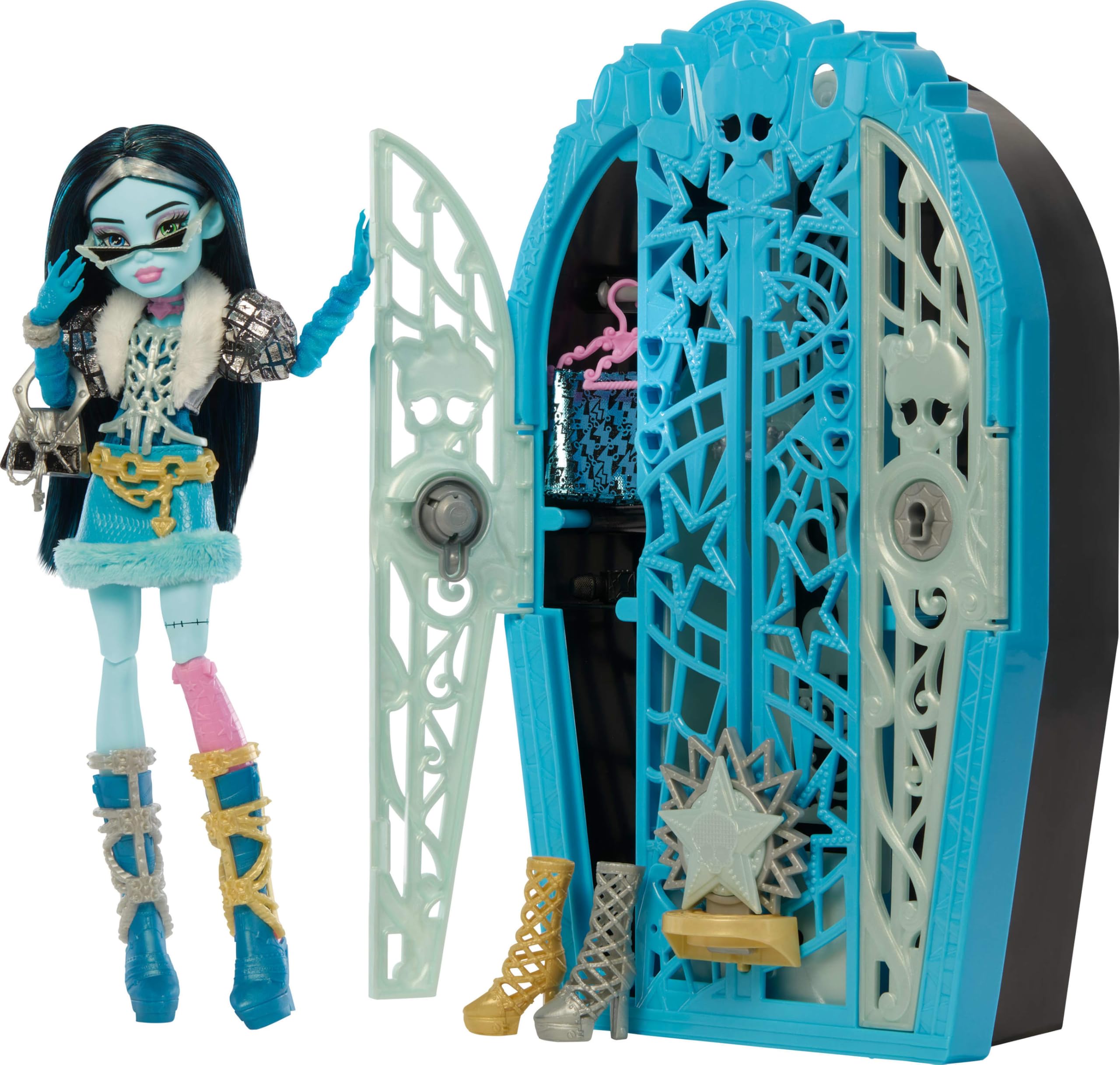 Foto 2 pulgar | Set De Muñecas Monster High Skulltimate Secrets Hauntlywood Frankie - Venta Internacional.
