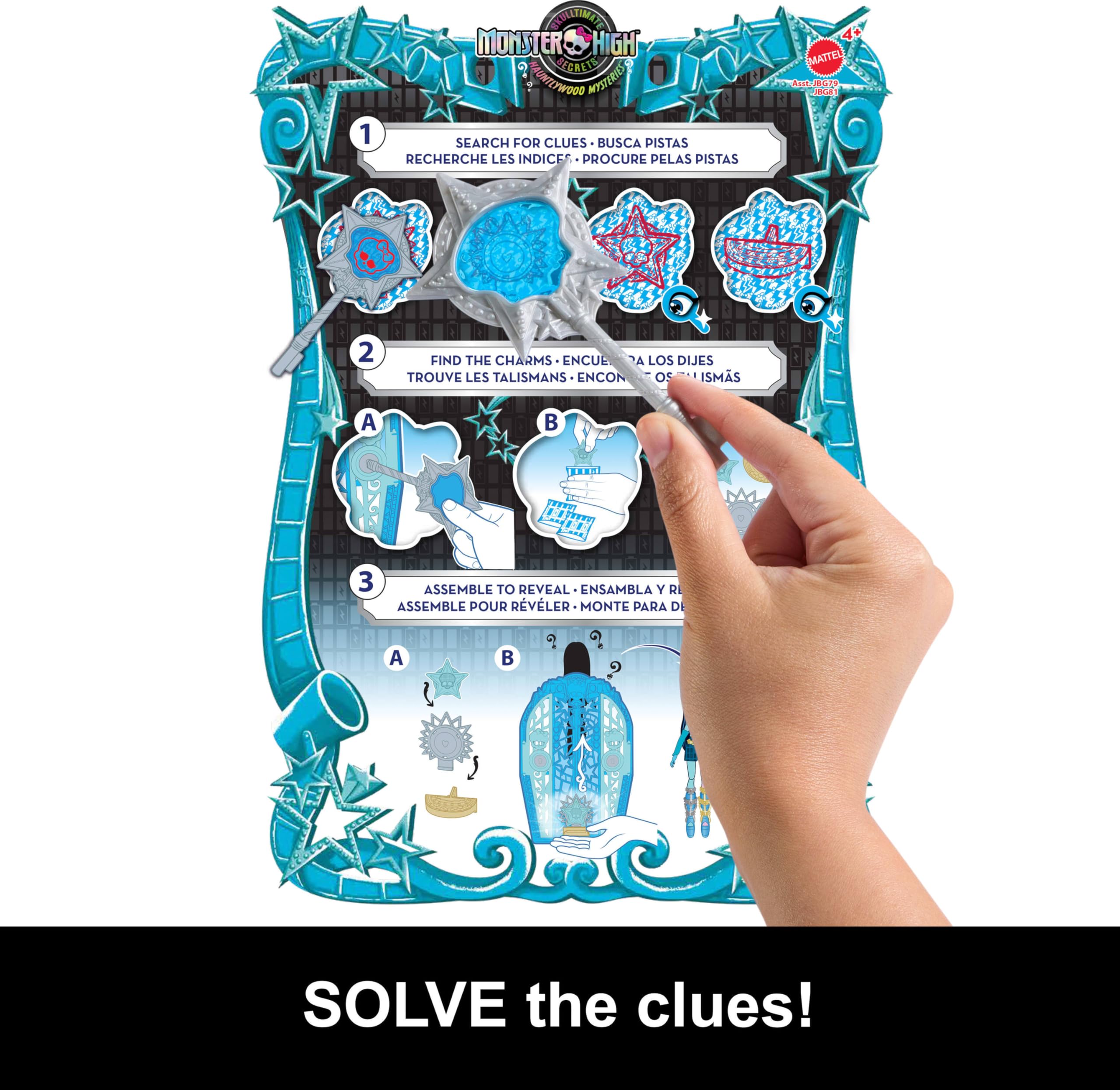 Foto 4 pulgar | Set De Muñecas Monster High Skulltimate Secrets Hauntlywood Frankie - Venta Internacional.