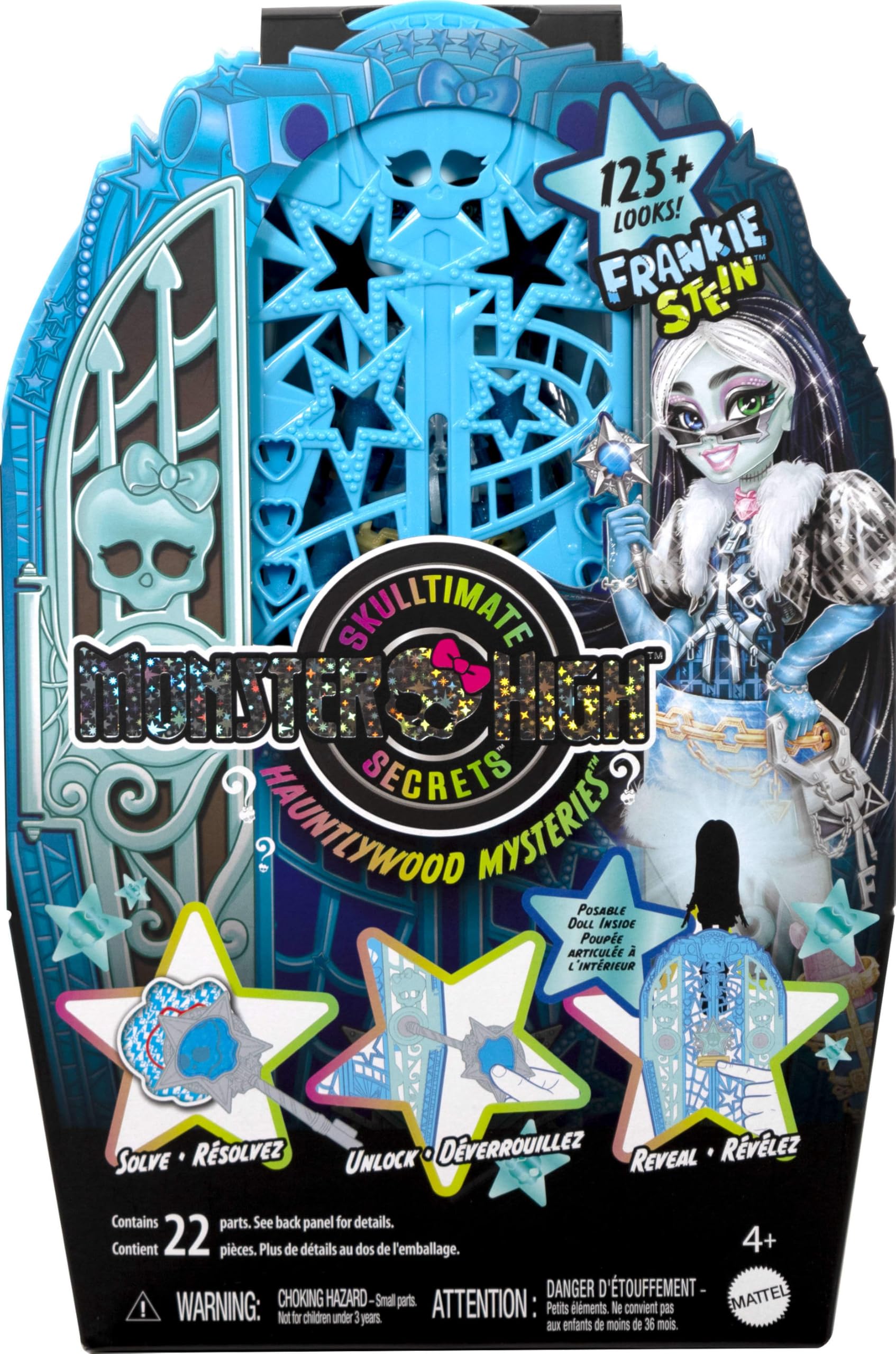 Foto 6 | Set De Muñecas Monster High Skulltimate Secrets Hauntlywood Frankie - Venta Internacional.