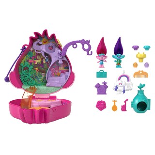 Foto 1 | Compact Playset Polly Pocket Trolls Con 2 Micromuñecas Y Accesorios - Venta Internacional.