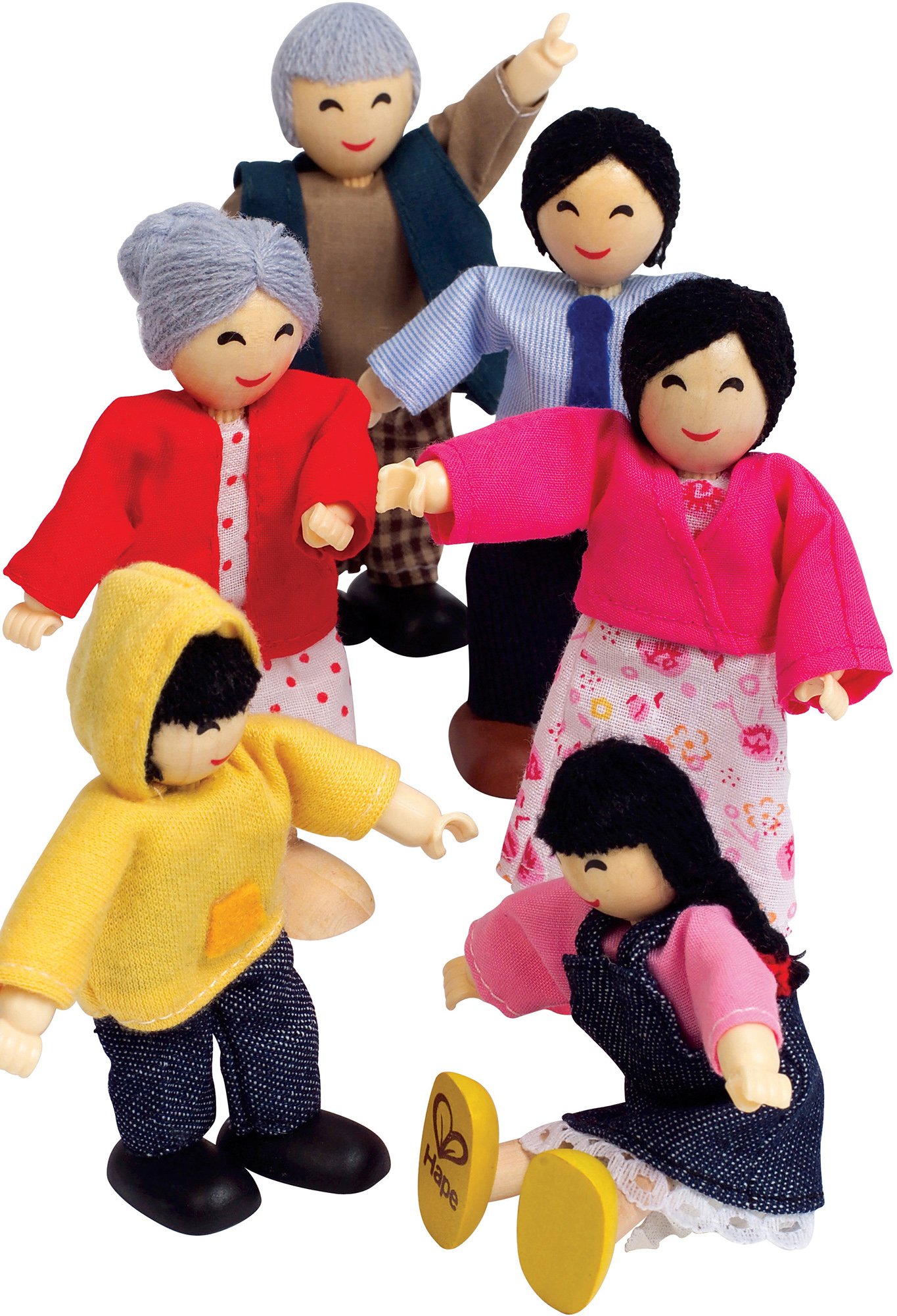 Foto 3 pulgar | Muñeca Asiática Doll House Hape E3502 Happy Family Con 7 Miembros - Venta Internacional.