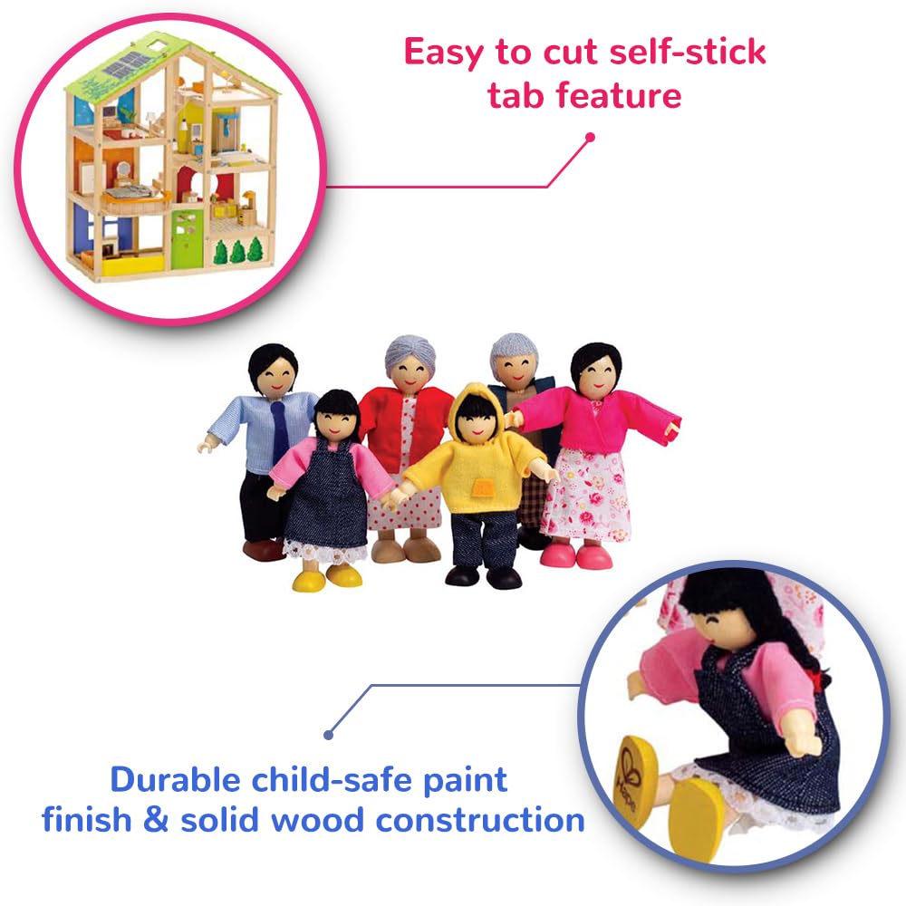 Foto 4 pulgar | Muñeca Asiática Doll House Hape E3502 Happy Family Con 7 Miembros - Venta Internacional.