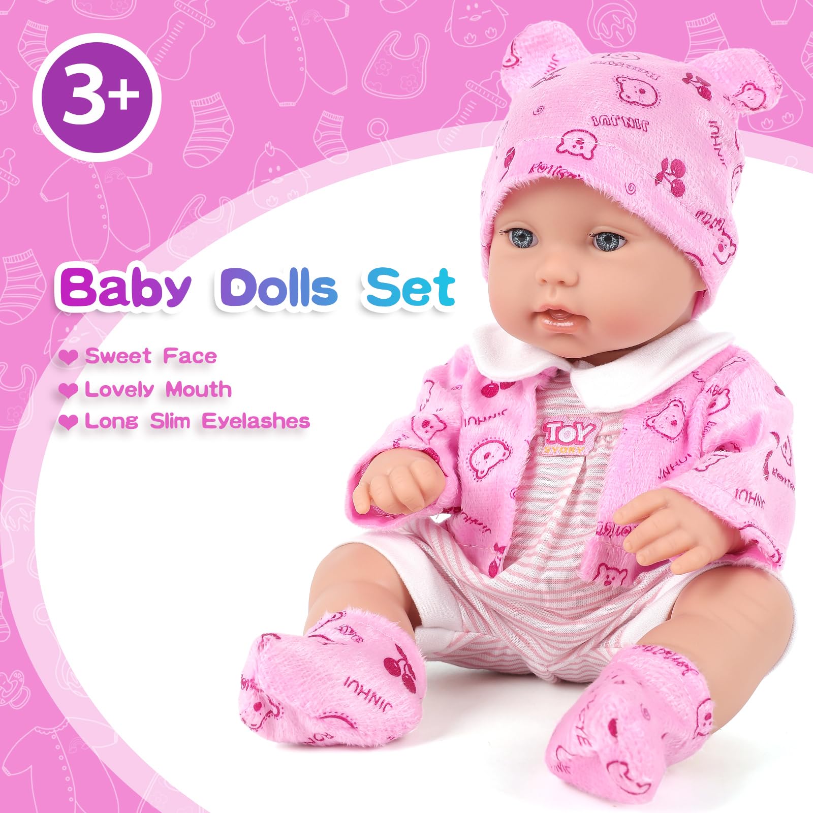 Foto 7 pulgar | Set De Juego Baby Doll Xfeyue De 30 Cm Con Ropa Para Muñecas Reborn Y Accesorios - Venta Internacional.