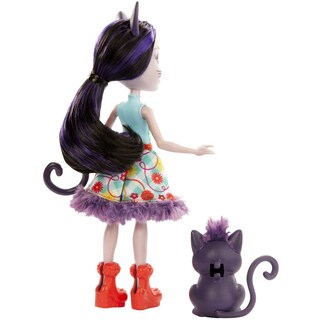 Foto 3 | Ardilla Sancha De Doll Enchantimals Con Muñeco, 15 Cm - Venta Internacional.