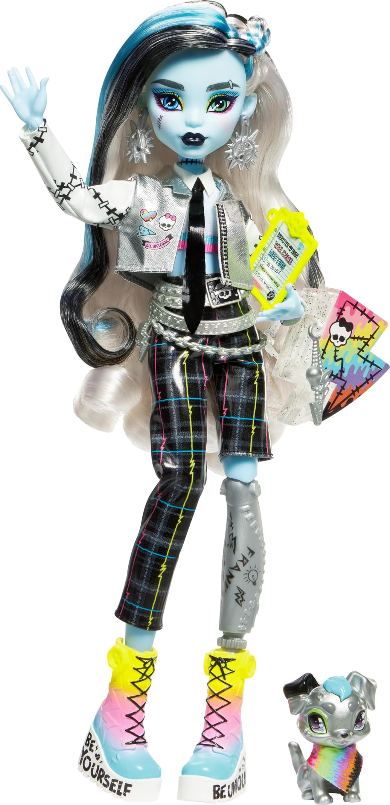 Foto 2 pulgar | Comité De Bienvenida De Frankie Stein De Doll Monster High Con 15 Acc - Venta Internacional.