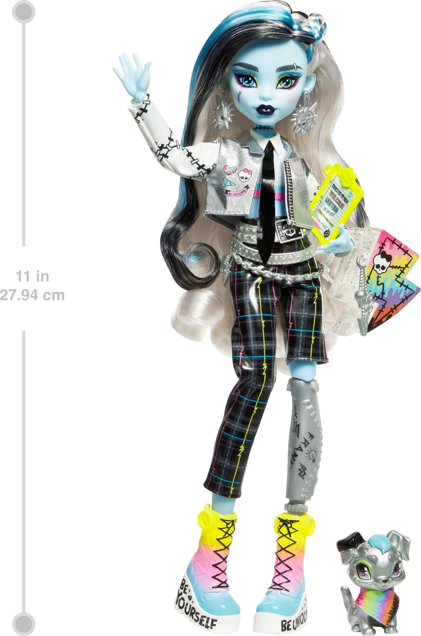 Foto 2 | Comité De Bienvenida De Frankie Stein De Doll Monster High Con 15 Acc - Venta Internacional.
