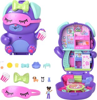 Foto 1 | Playset Polly Pocket Sleepover Puppy Con 1 Micromuñeca Y Mascotas - Venta Internacional.
