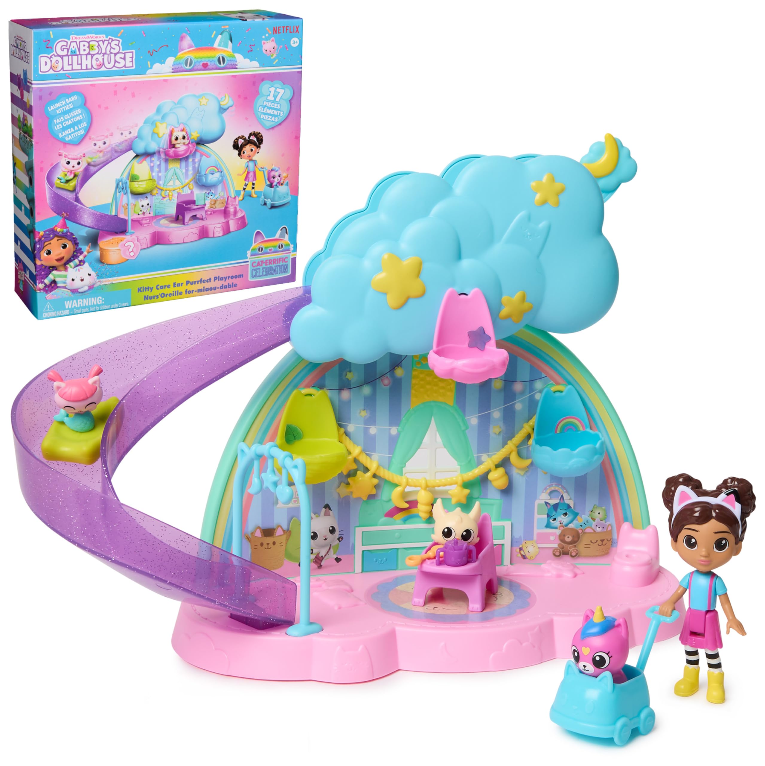 Foto 2 pulgar | Playset Gabby's Dollhouse Kitty Care Ear Purrfect Playroom - Venta Internacional.